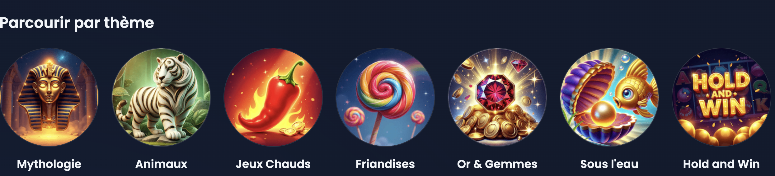 Jeux sur Winthere Casino